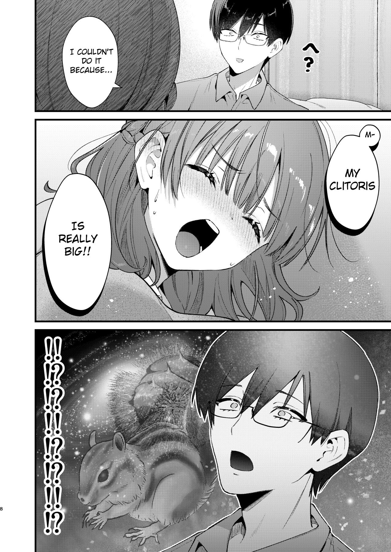 Hentai Manga Comic-My innocent and quiet girlfriend confessed to me that she has a large clitoris.-Read-7